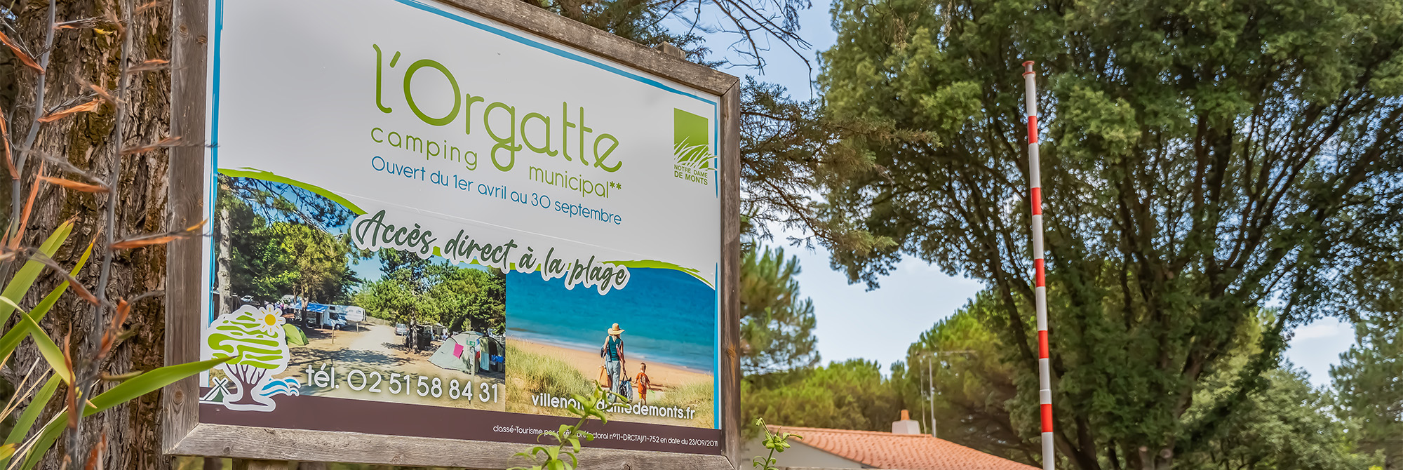 contact acces camping orgatte notre dame de monts